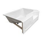 ACR GARDEN TUB W/ STEP WHT