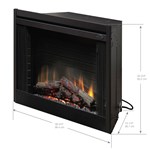 39" Deluxe Built-in Electric Firebox