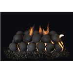 4" Cannon Ball, 8pc Set-Black