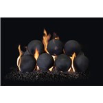 6" Cannon Ball, 4pc Set-Black