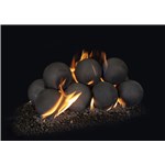 6" Cannon Ball, 4pc Set-Black