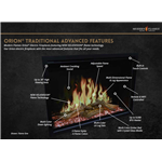 42" Orion Traditional Electric Fireplace